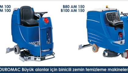 DUROMAC Büyük Alanlar İçin Binicili Temizlik Makinesi