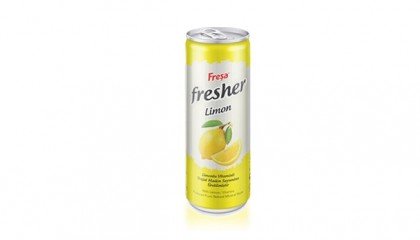Fresher 250 ml Kutu Limonlu Zengin Vitaminli Doğal Maden Suyu